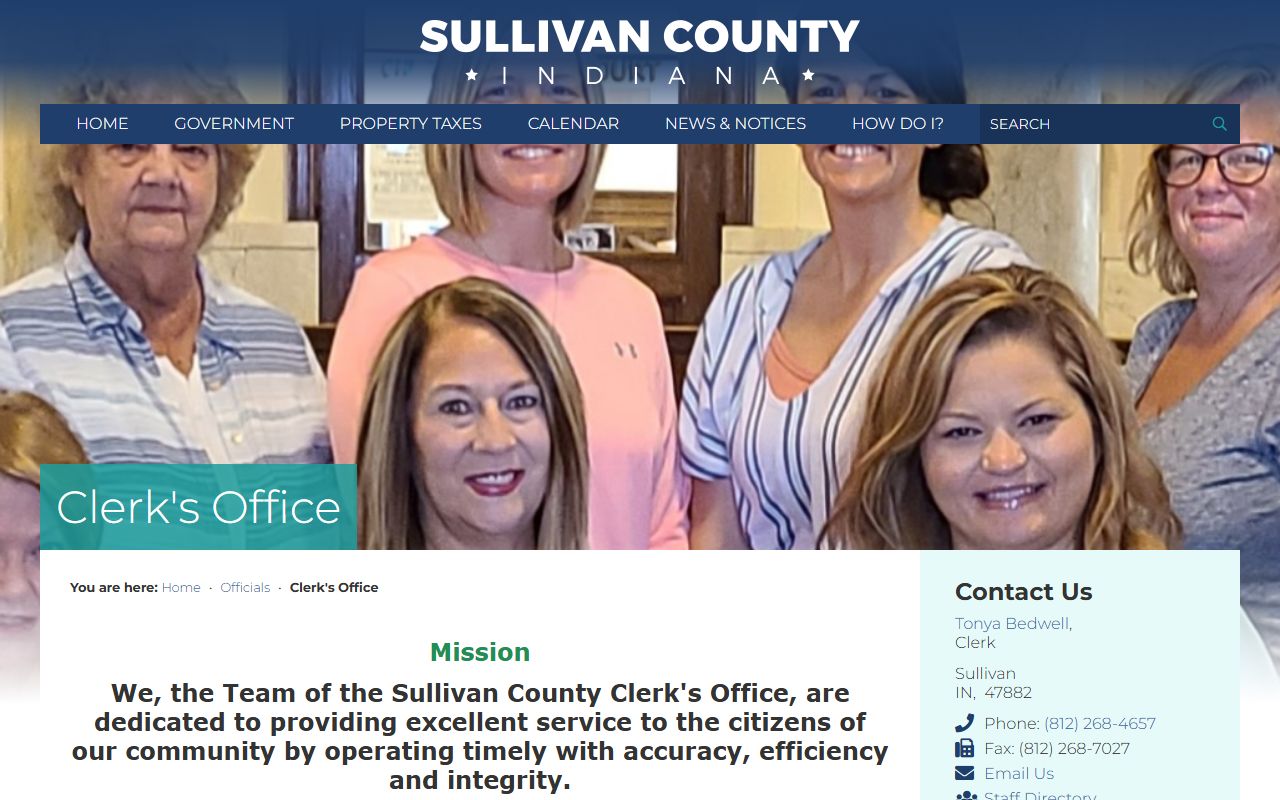Sullivan County Clerk court records contact page after jail arrest